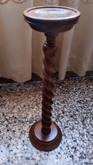 Pedestal Vintage Madera Torneada