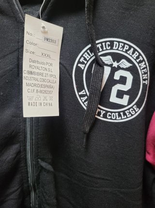 Sudadera Topway con capucha y cremallera XXL