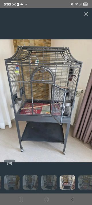 Jaula grande para loros y pájaros