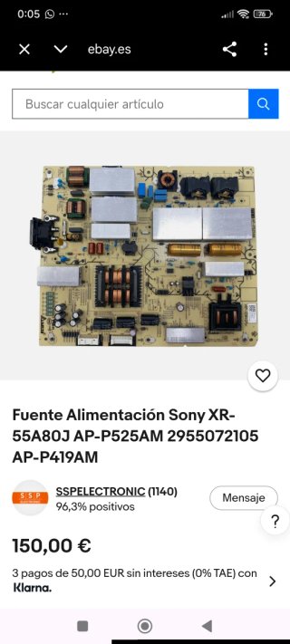 Placa Electrónica Sony