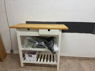 Carrinho Cozinha IKEA FÖRHÖJA Madeira/Branco