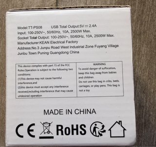 Cubo Enchufes USB 3 en 1, Con 3 tomas ca 2500w