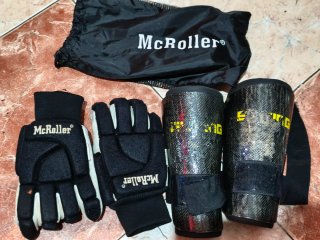 Protecciones fútbol McRoller: guantes y espiniller