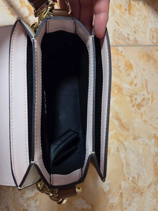 Bolso bandolera Tous camel y beige