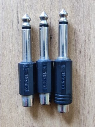 Lotto 5 cavi RCA e 4 adattatori jack 6,35mm