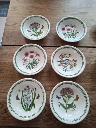 Lote Platos Porcelana Portmeirion Botanic Garden