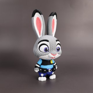 Figuras crochet Judy Hopps y Nick Wilde