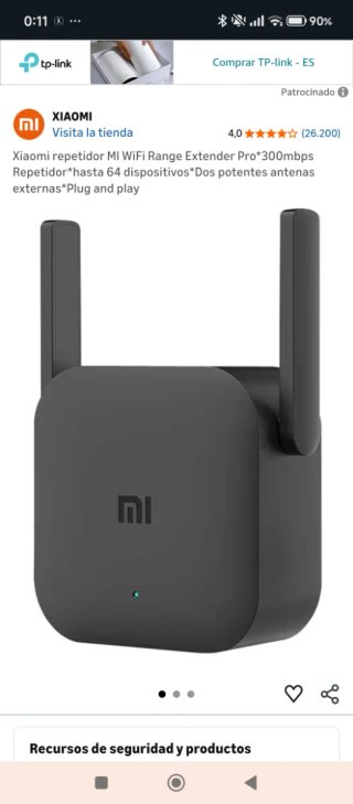 Repetidor WiFi Xiaomi MI Range Extender Pro