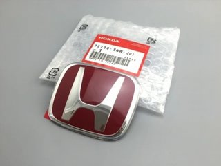 EMBLEMA LOGO HONDA CAPOT O MALETERO ROJO 92X75mm