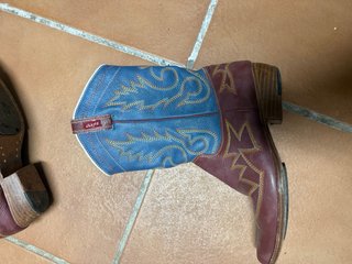 Botas Vaqueras Levi's Azul y Marrón