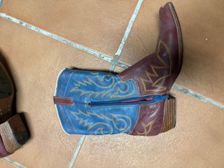 Botas Vaqueras Levi's Azul y Marrón