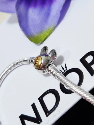 Pulsera Pandora Mickey 100 Aniversario T/18cm