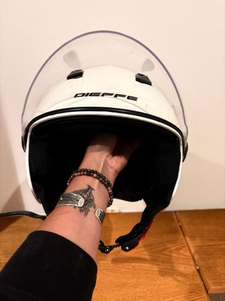 Casco Moto Talla L + Soporte Móvil