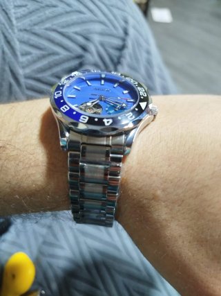 Seiko Mod Batman Automático 42mm Open Heart