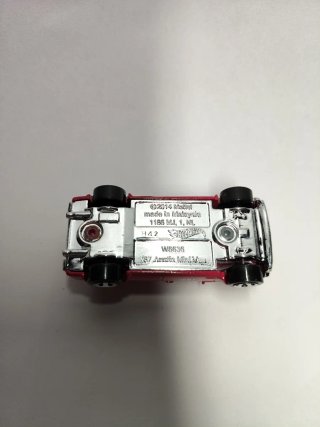 Hot Wheels Austin Mini Van 2014 Rojo