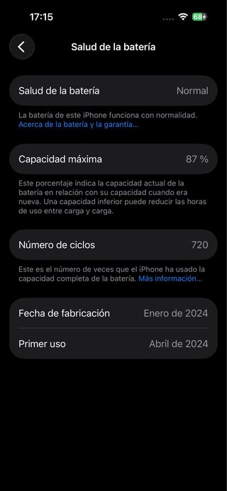 iPhone 15 Negro 128GB