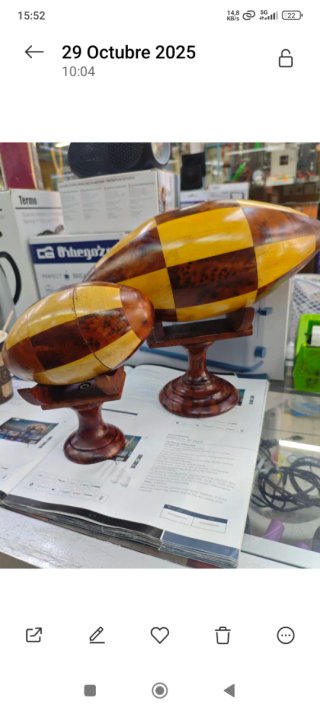 2 Unidades Decorativas Madera