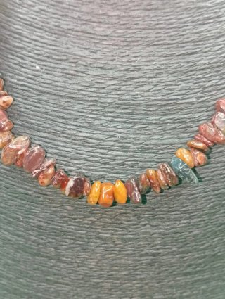 Collar Pietersita Natural Piedra Tempestad