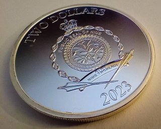 Niue 2 Dólares Spiderman Máscara 2023 Plata