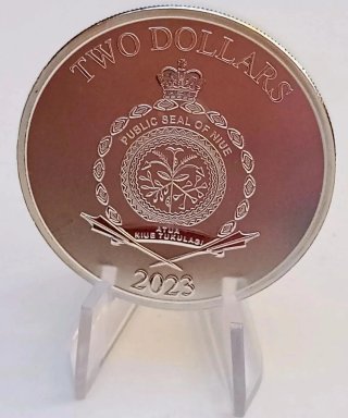 Niue 2 Dólares Spiderman Máscara 2023 Plata