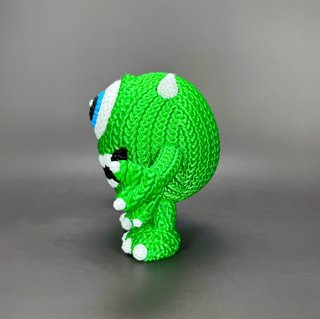 Figuras crochet Monstruos S.A. (Mike, Boo, Sulley)
