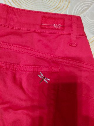 Pantaloni Liu Jo Rossi Cotone