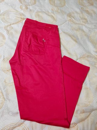 Pantaloni Liu Jo Rossi Cotone