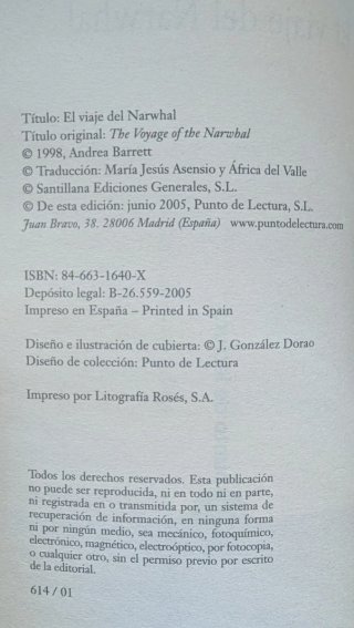 El viaje del Narwhal - Andrea Barrett