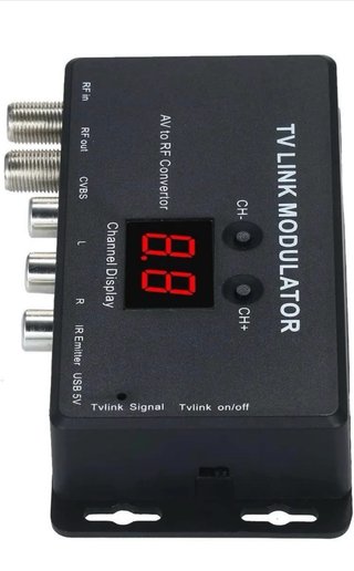 Modulador TV AV a RF + Extensor IR