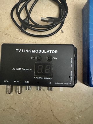 Modulador TV AV a RF + Extensor IR