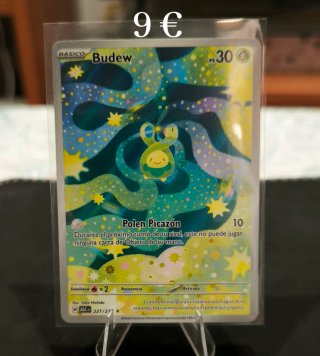 Carta Pokémon Budew 221/217. Héroes Ascendentes