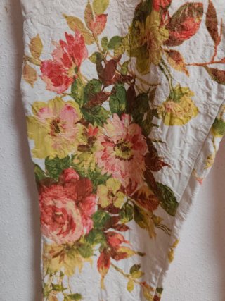 Pantalón Míchel Bustos Talla 42 Estampado Flora.