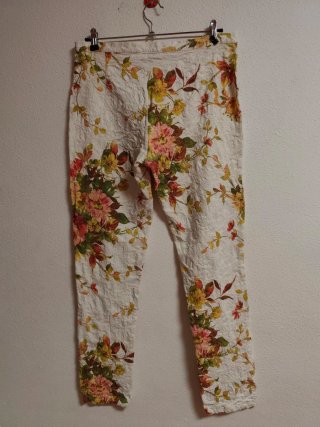 Pantalón Míchel Bustos Talla 42 Estampado Flora.