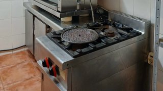Cocina industrial 2 fuegos acero inoxidable
