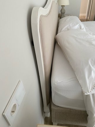 Cabecero Tapizado Madera 180cm Beige/Arena