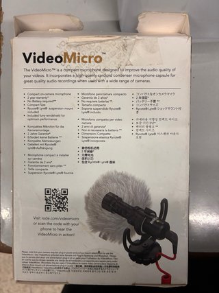 Micrófono Rode VideoMicro Nuevo
