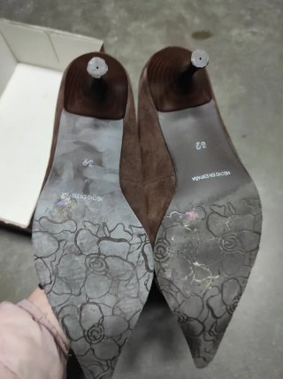 Zapatos de piel marrones talla 39