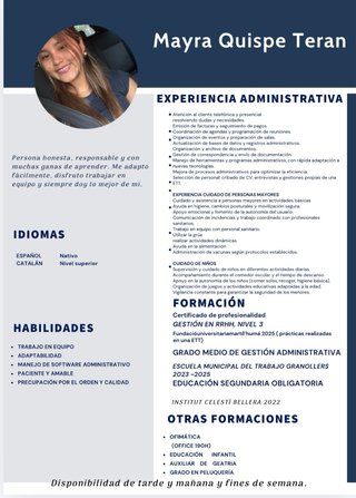Cuidado por horas de personas mayores