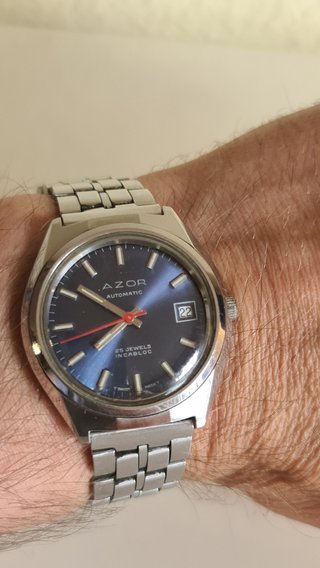 Reloj Azor Automático Azul + Dogma Crono Quartz