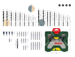 Maletín Bosch X43 Puntas y Brocas