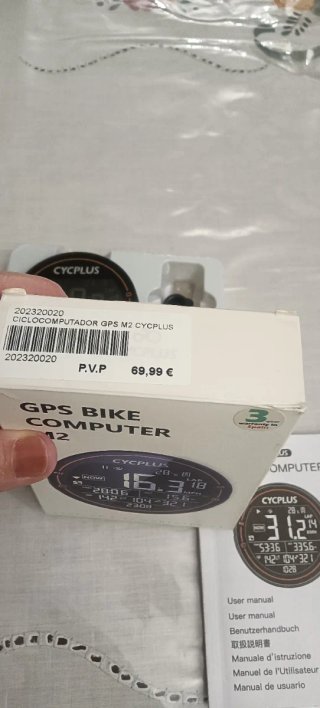 Ciclocomputador GPS Cycplus M2