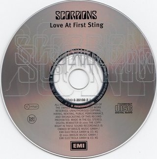 CD - SCORPIONS – LOVE AT FIRST STING - USADO