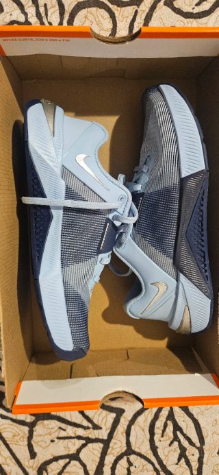 Nike Metcon 10 Azul y Plateado