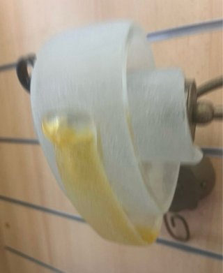 Aplique IDL Cristal Murano Matizado/Amarillo