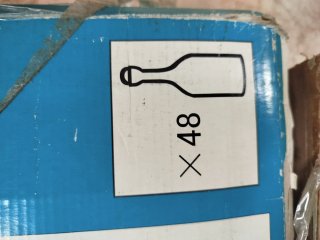 Botellero de pino apilable