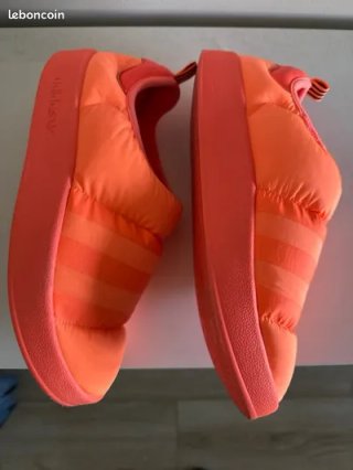 Pantofole Adidas Puffylette Arancioni