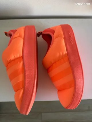 Pantofole Adidas Puffylette Arancioni
