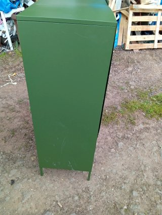 Scaffale in ferro verde