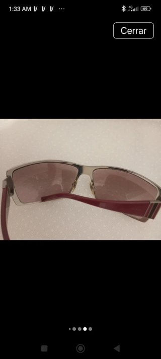 Gafas de sol plateadas y marrones