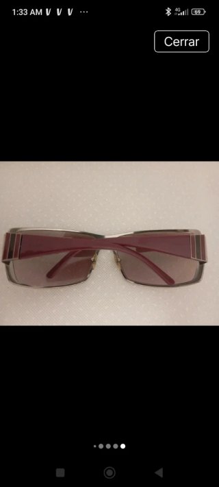 Gafas de sol plateadas y marrones